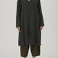 Washed Double-Sided Brushed Linen Canvas Long Coat