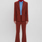 70's Cropped Flare in Russet