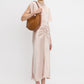 Gathered Waist Mid Length Dress