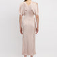 Gathered Waist Mid Length Dress