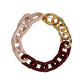 Ruby Resin Metal Necklace