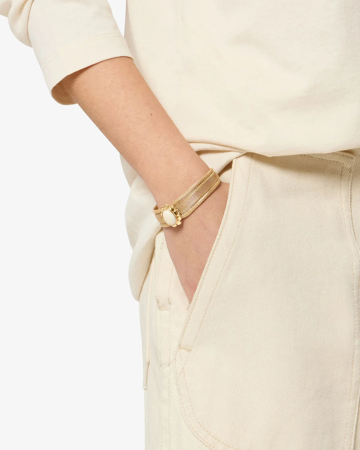 Hanae Bracelet in Ecru