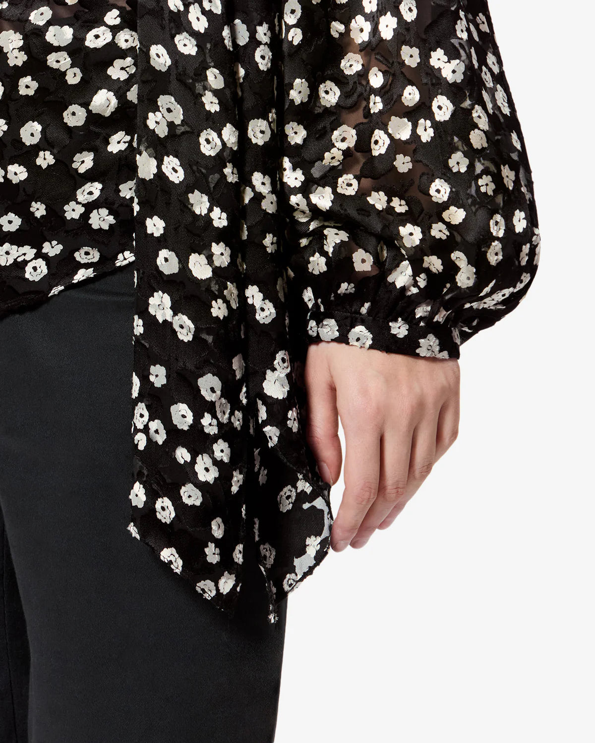Firma Floral Silk Devore Blouse