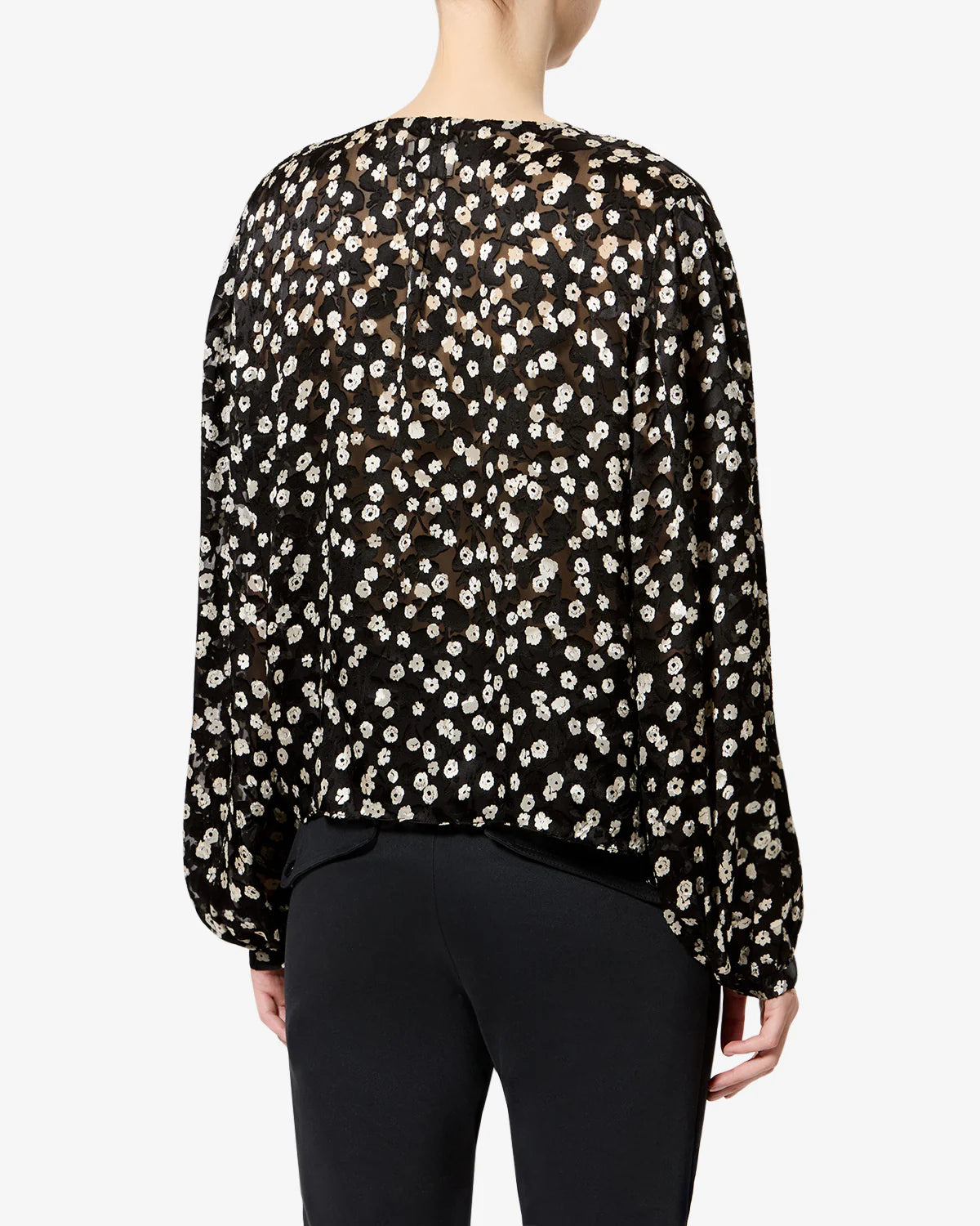 Firma Floral Silk Devore Blouse