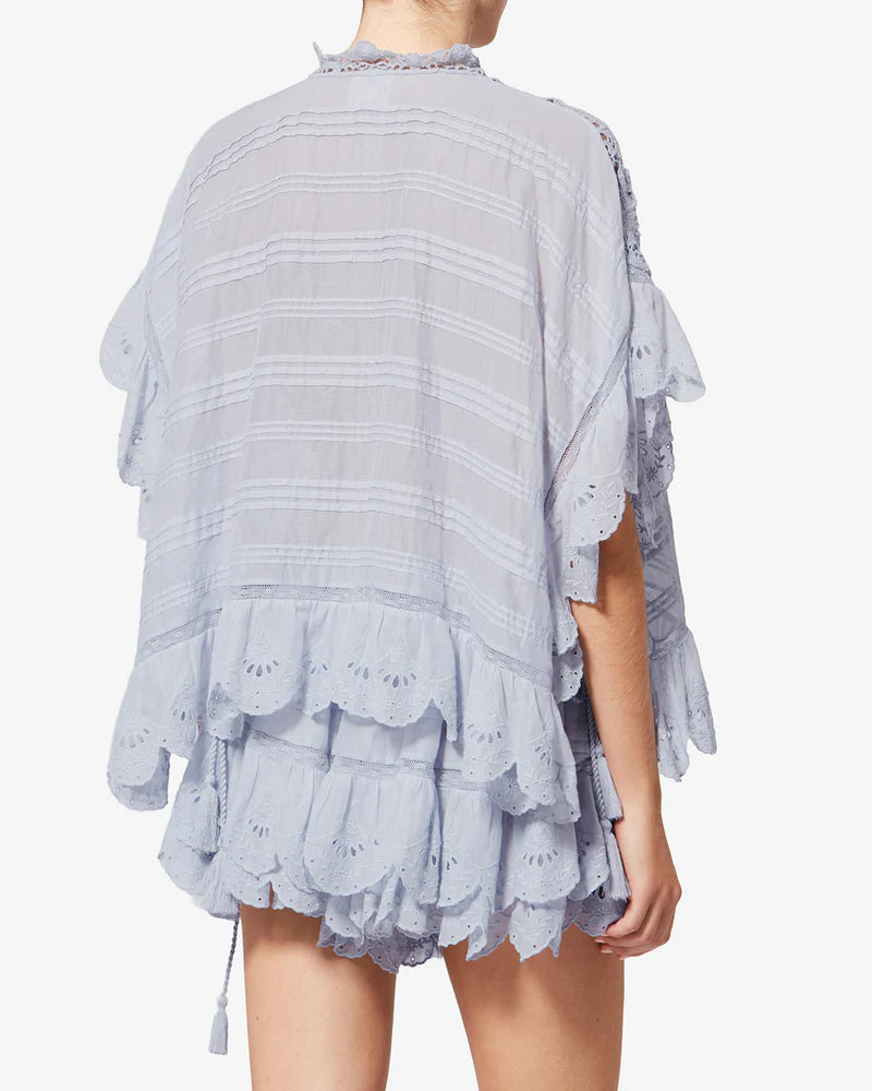 Payton Floral Lacy Cotton Top