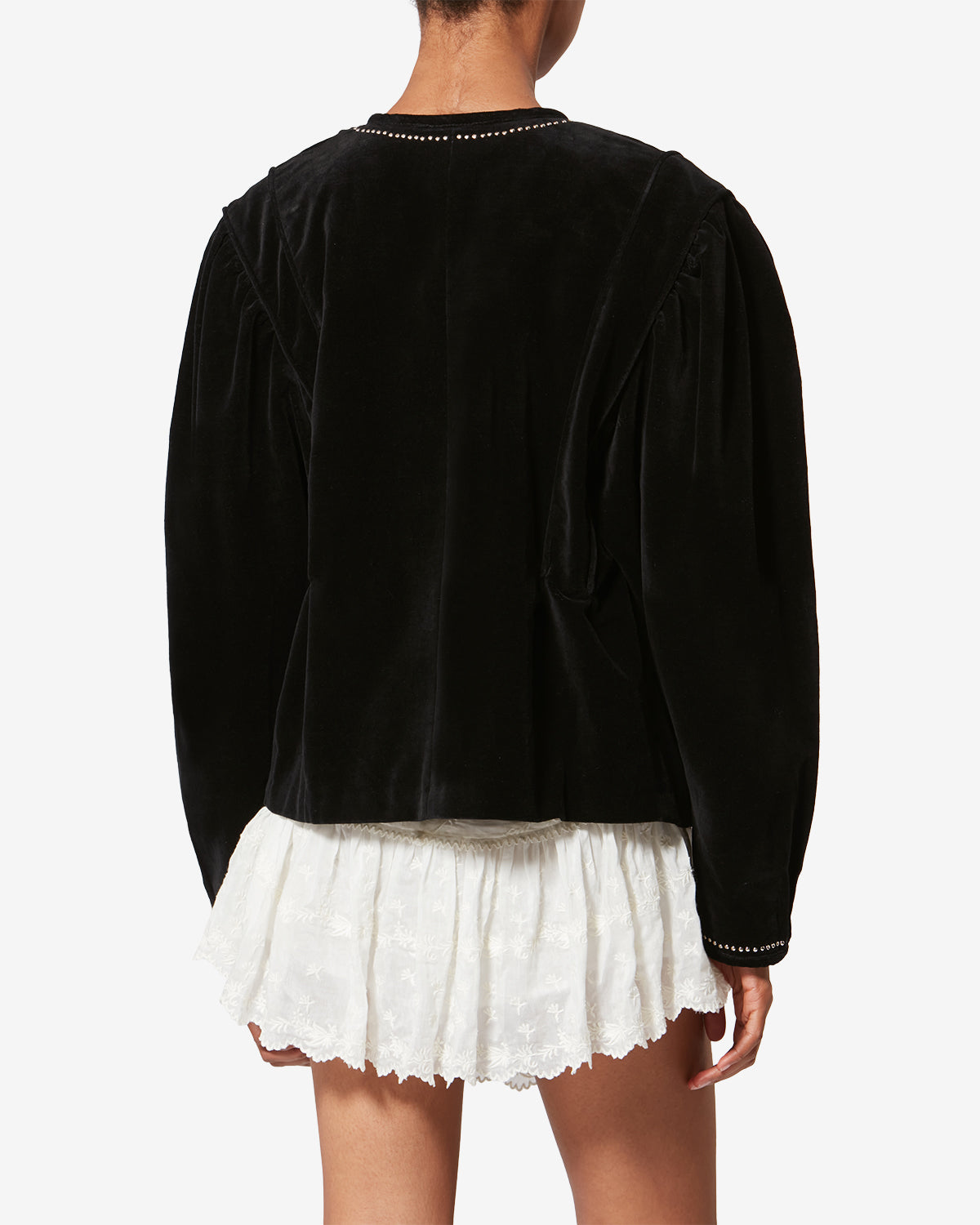 Pietra Studded Velvet Jacket