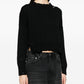 Backless Round Neck Sweater