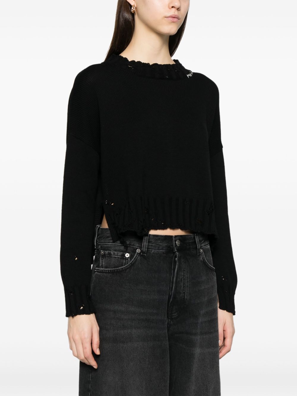 Backless Round Neck Sweater