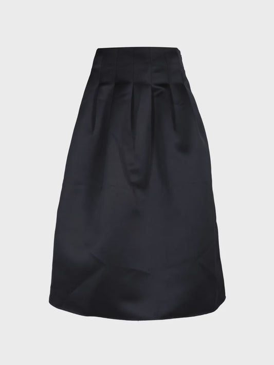 Delara Satin Midi Skirt