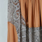 Vintage Filet Lace  Crystal Dress