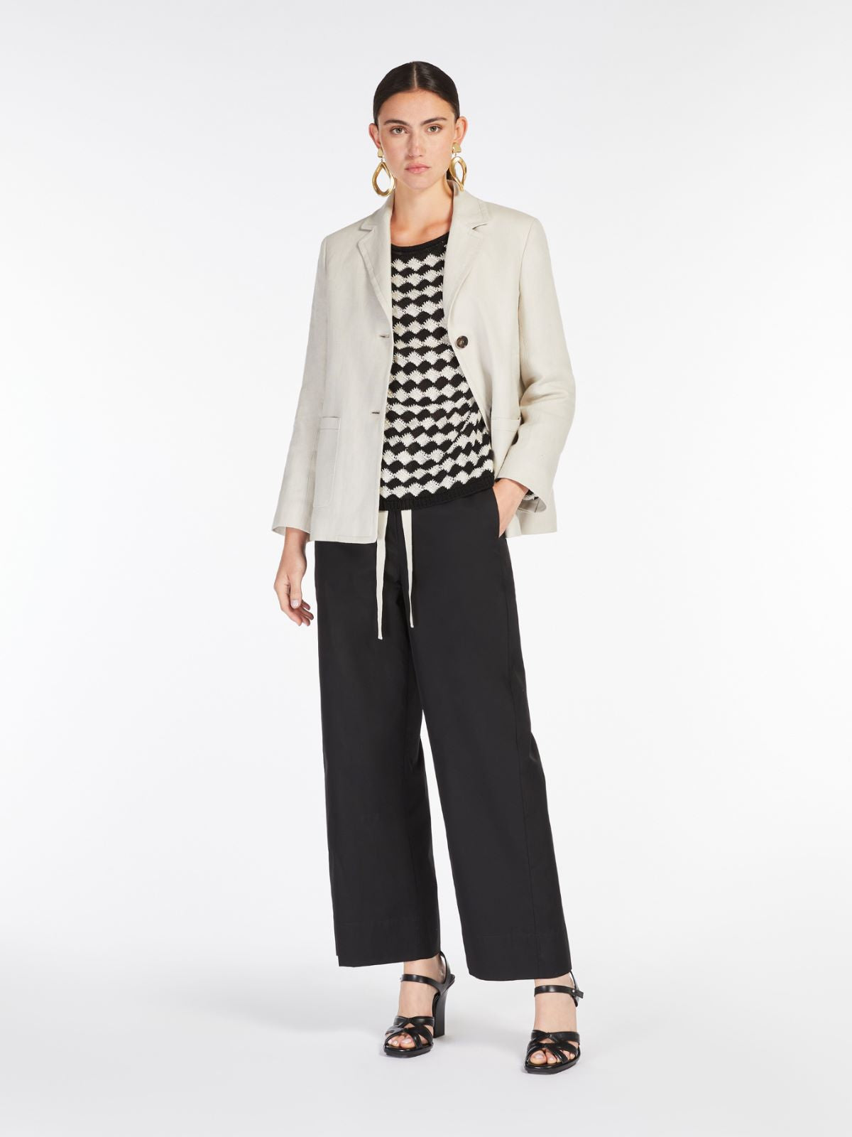 Argento Popeline Trousers