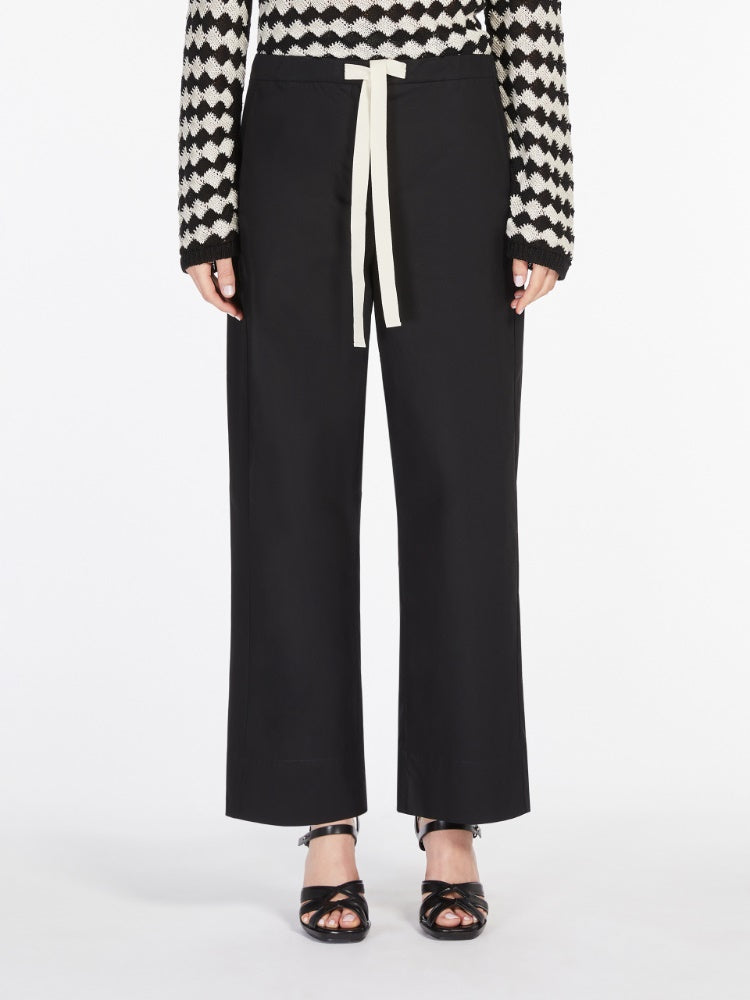 Argento Popeline Trousers