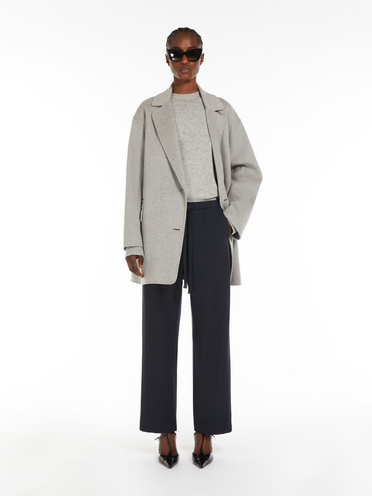 Argenta Wool Crepe Trousers