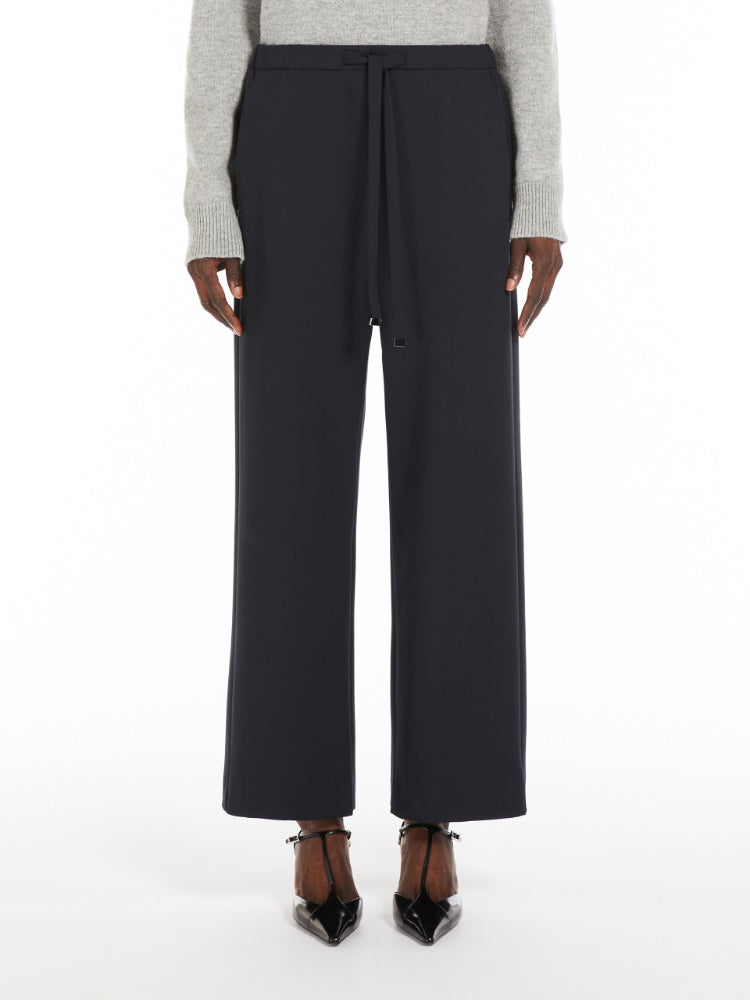 Argenta Wool Crepe Trousers