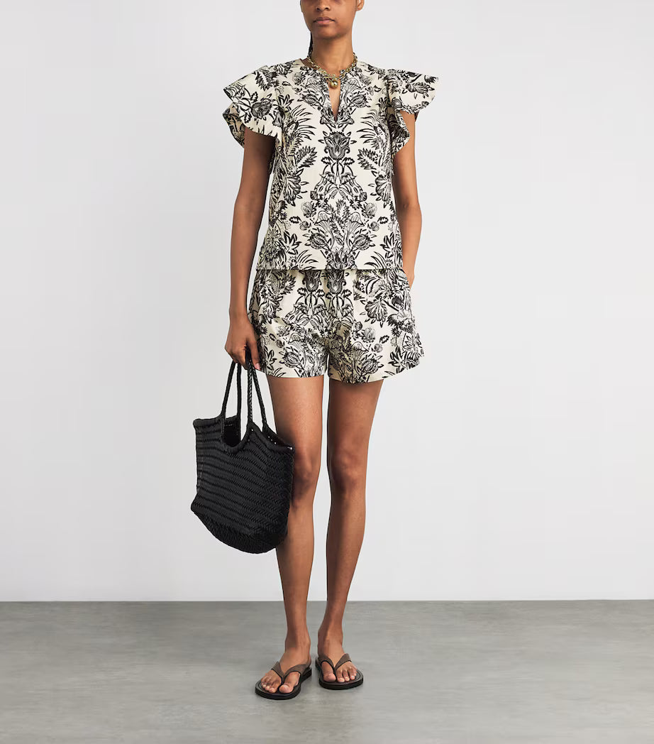 Severine Flutter Sleeve Top