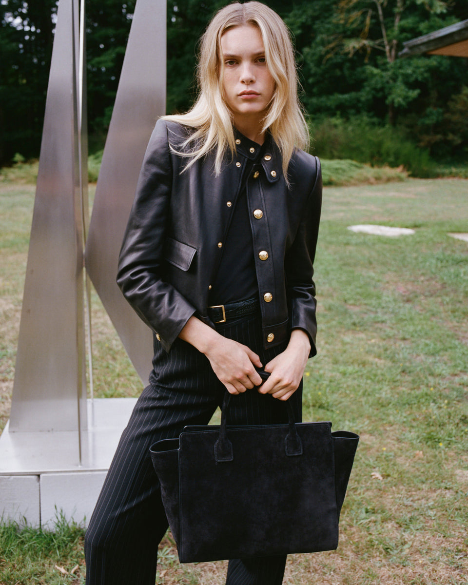 Hadley Leather Cropped Jacket