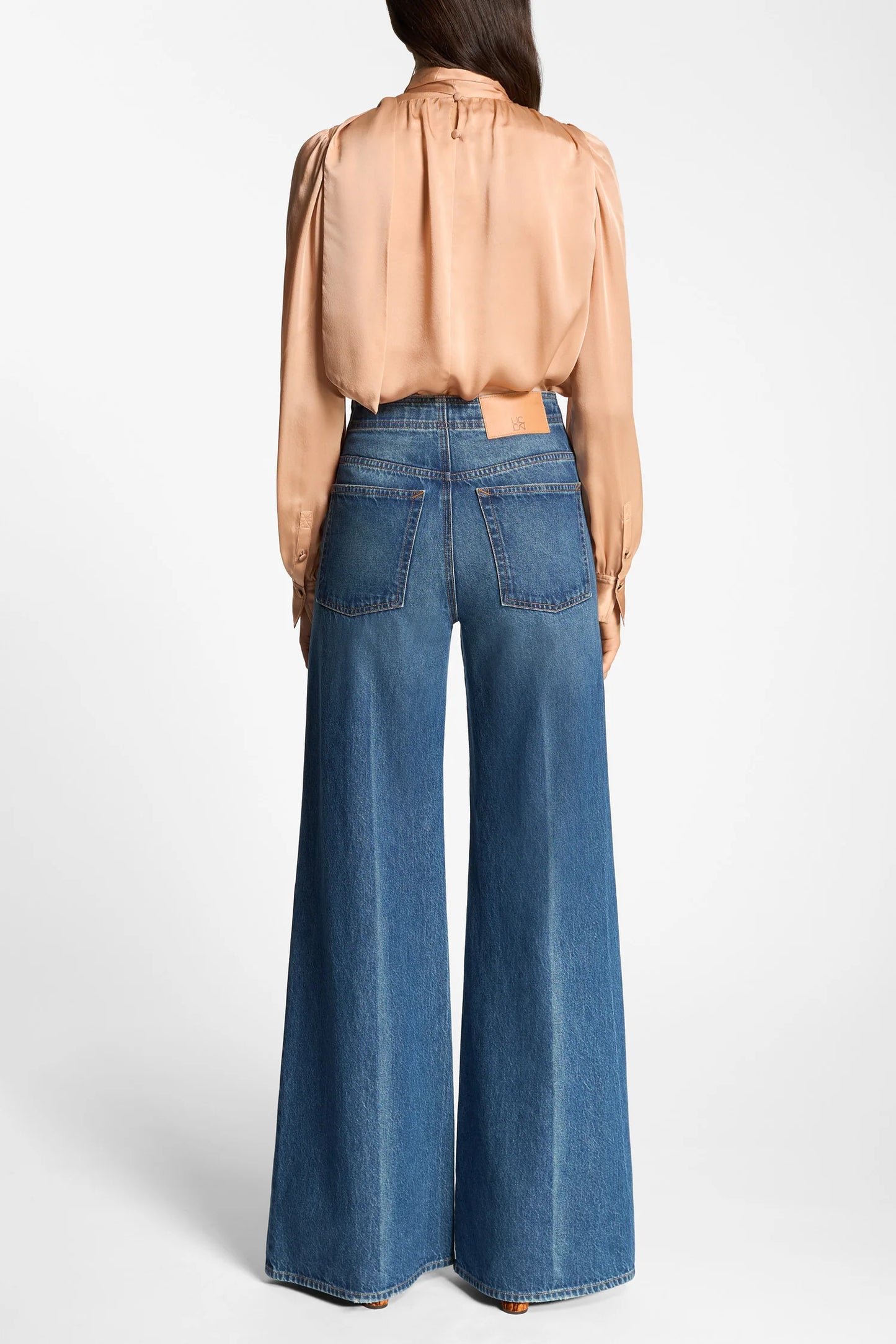 The Bianca Wide Leg Seamed Jean