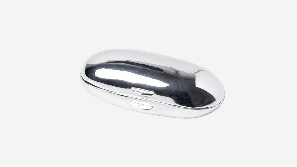 The Silver Keeper  with Saffron Ribbon