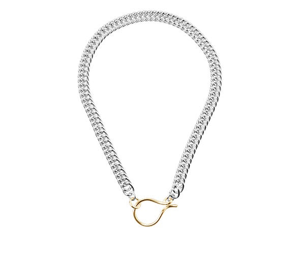 Hook Necklace Silver