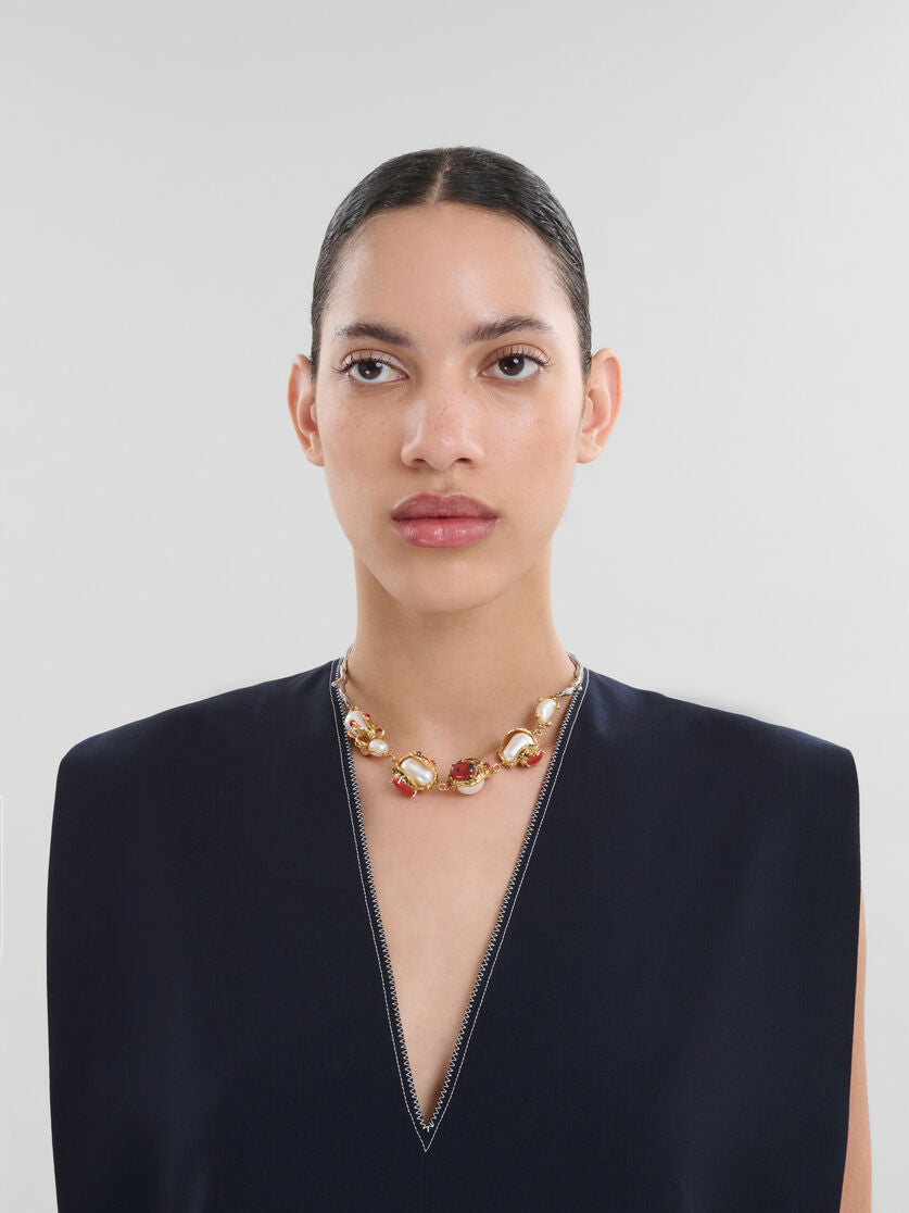 Pearl & Stones Necklace