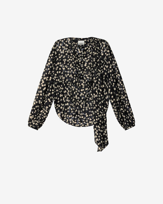 Firma Floral Silk Devore Blouse