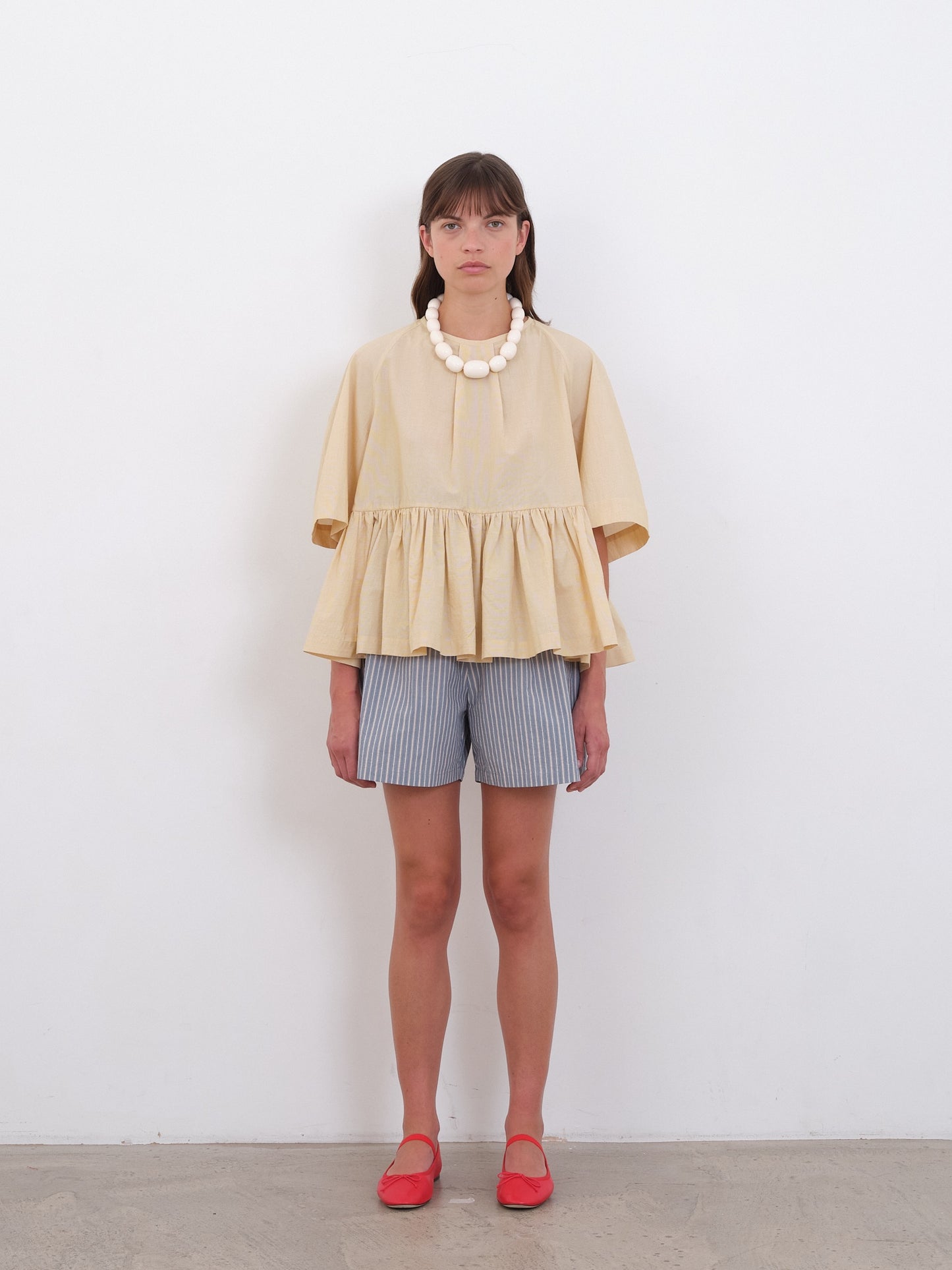 Japanese Cotton Voile Striped Delilah Top