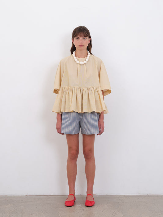 Japanese Cotton Voile Striped Delilah Top
