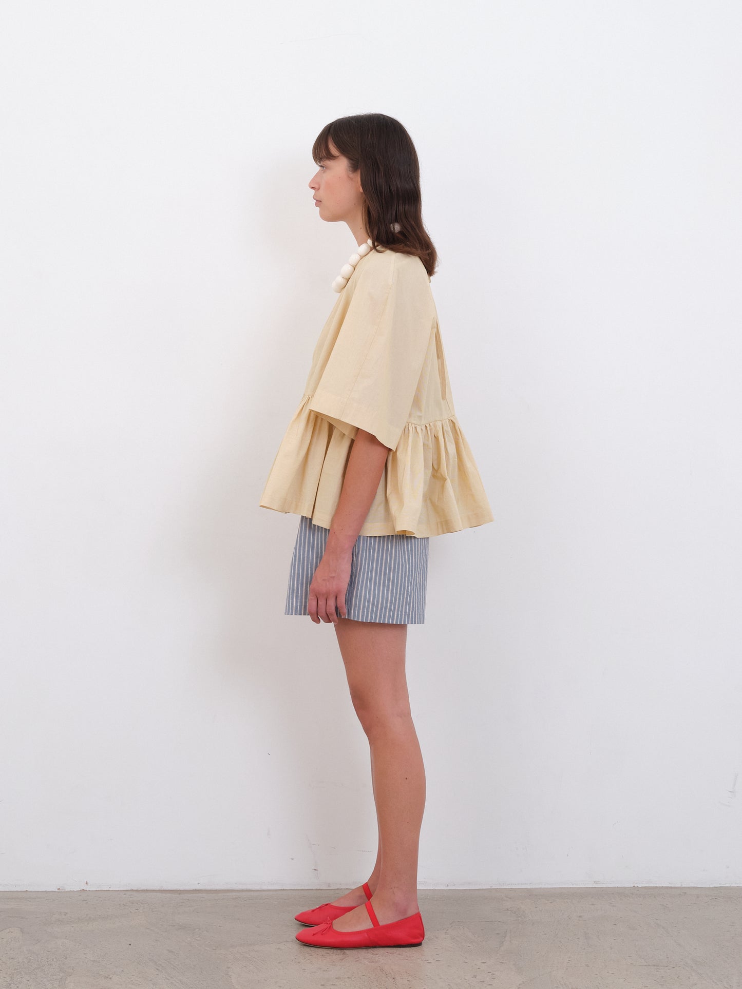Japanese Cotton Voile Striped Delilah Top