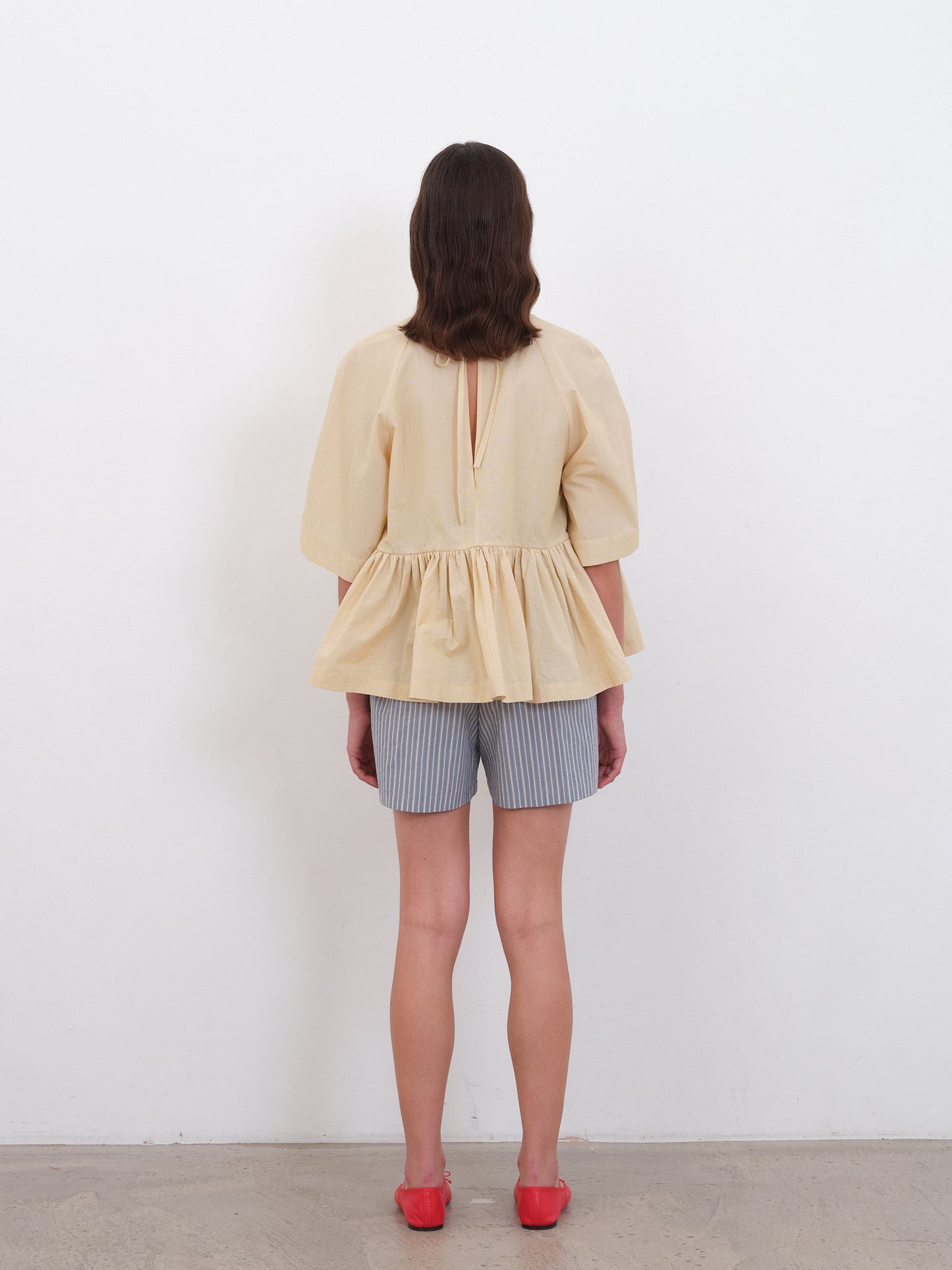 Japanese Cotton Voile Striped Delilah Top