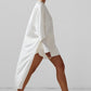 Tara Satin Asymmetric Shirt