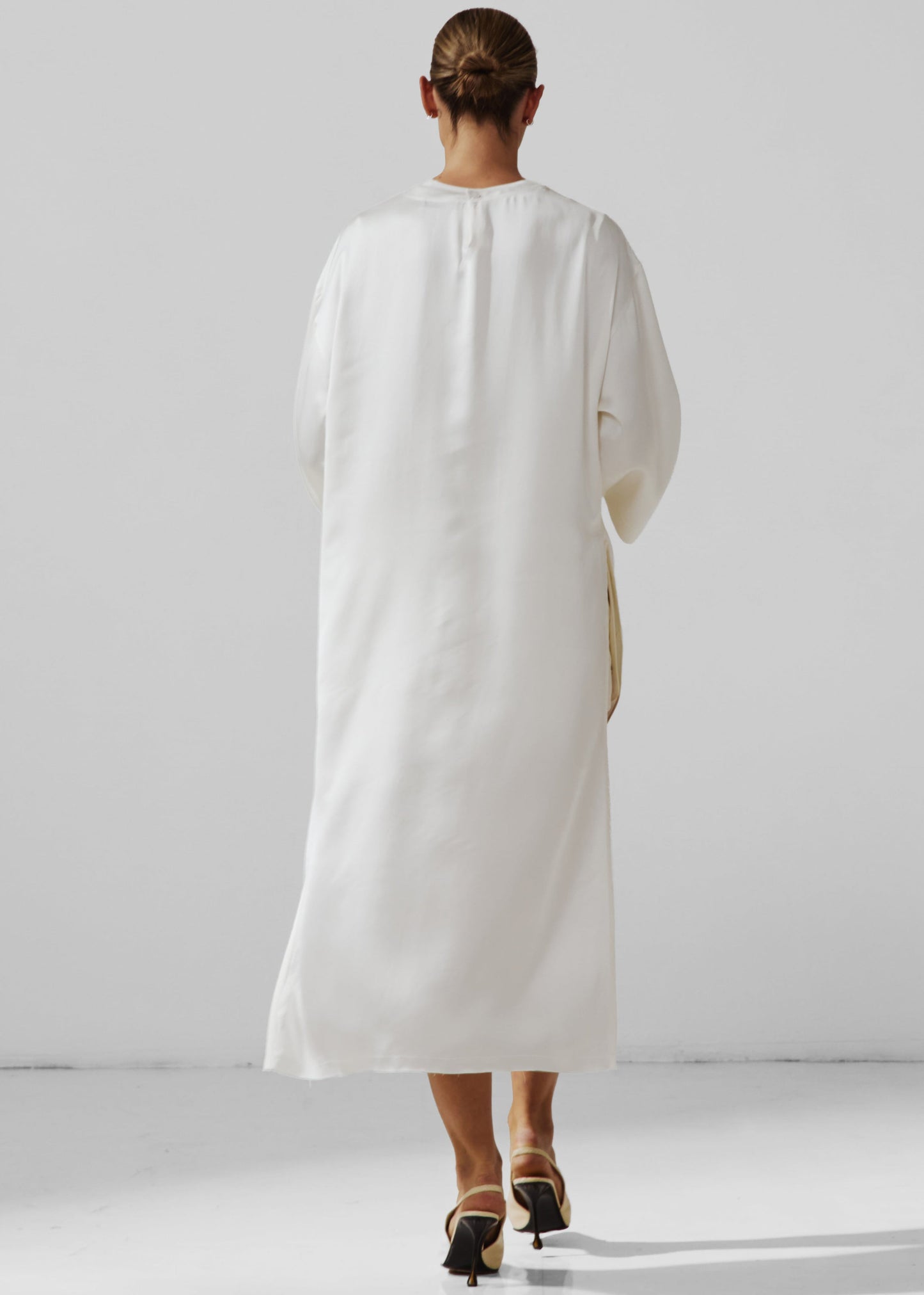 Tara Satin Asymmetric Shirt