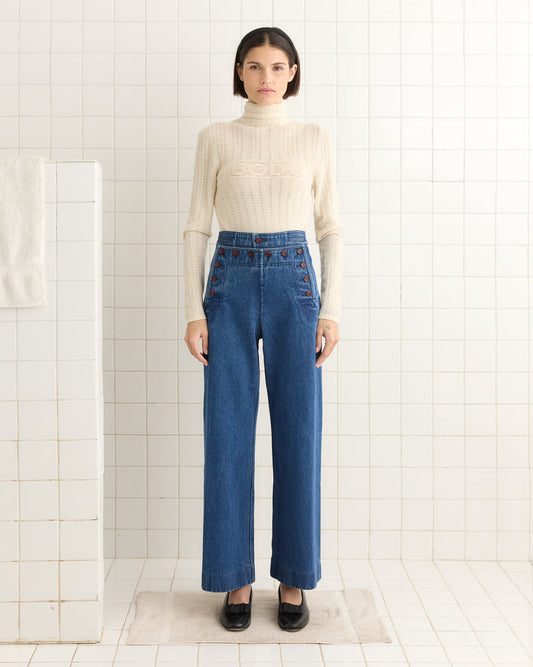 Denim Sailor Trousers