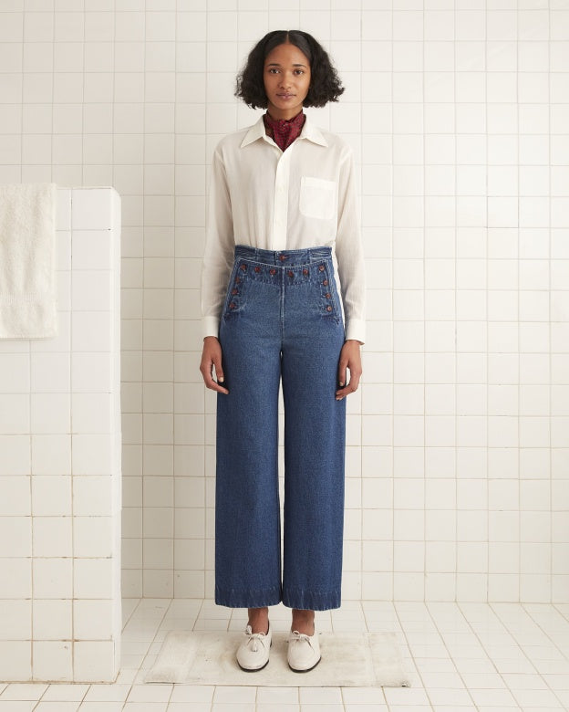 Denim Sailor Trousers