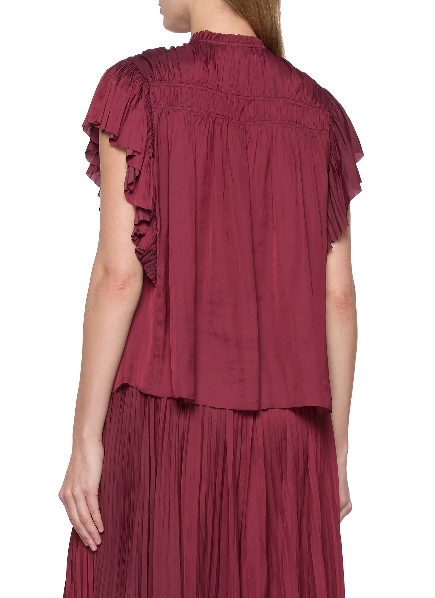 Agosta Flutter Sleeve Top