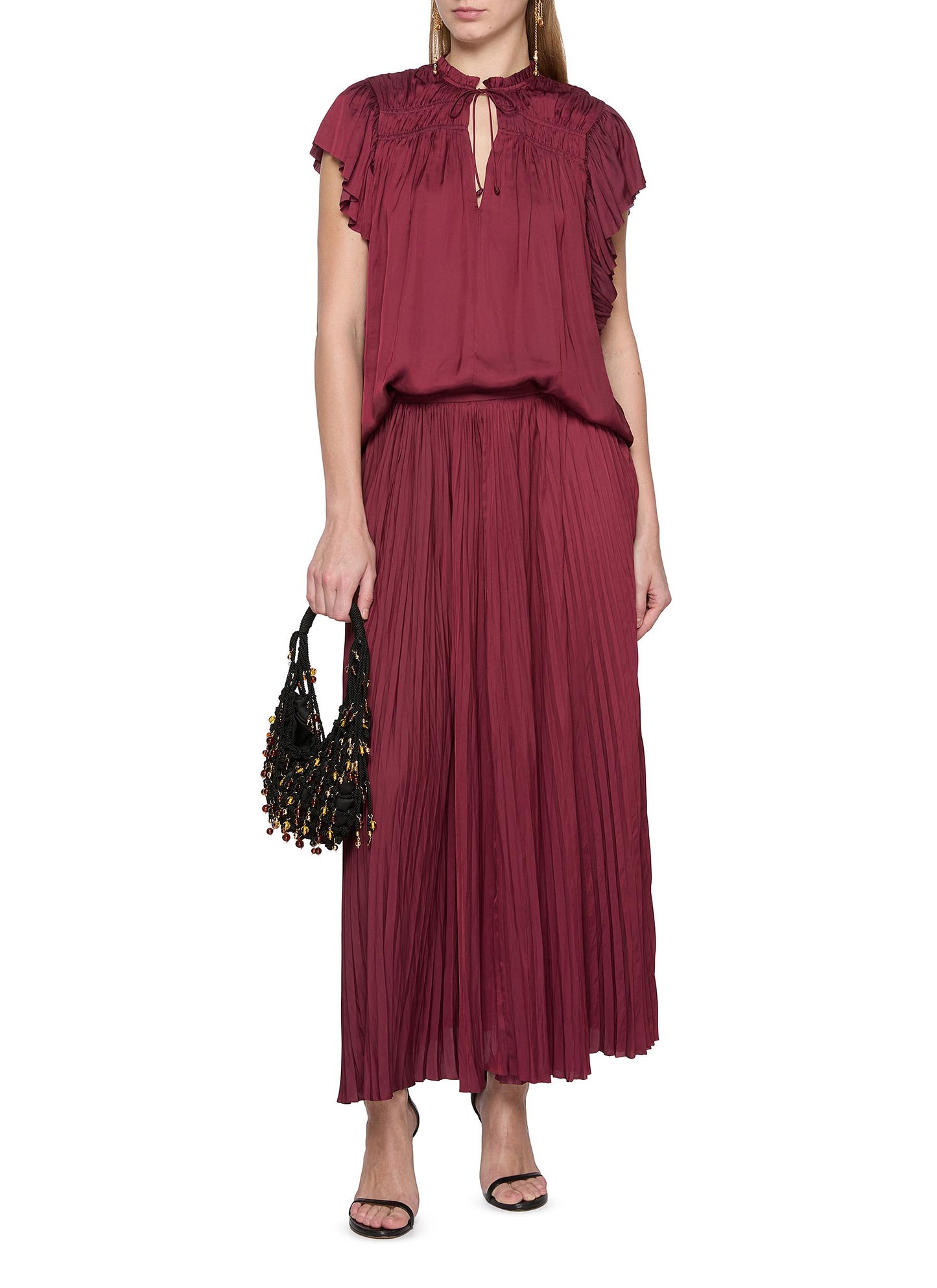 Agosta Flutter Sleeve Top