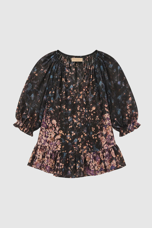 Elise Short Sleeve Silk Blouse