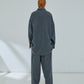 Georgia Detachable Scarf Japanese Wool Shirt