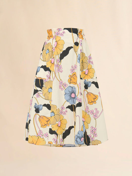 Organic Cotton Poplin Drawstring Skirt