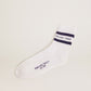 Cotton socks with stripes and logo