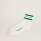 Cotton socks with stripes and logo