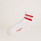 Cotton socks with stripes and logo