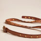 Belt Molly washed Leather Star Studs