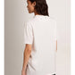 T-shirt in white with cabochon crystals