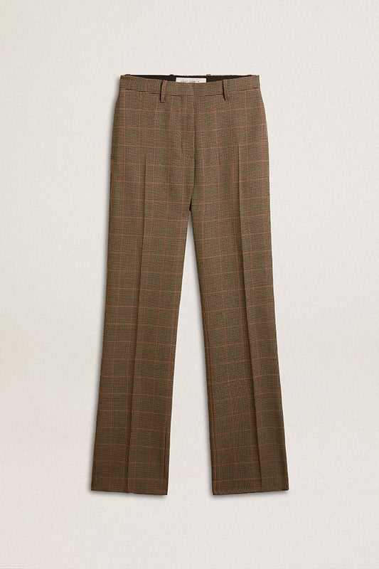 Pied De Poule Check Relaxed Pant