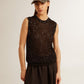 Journey Sequins Mesh Knit Tank Top