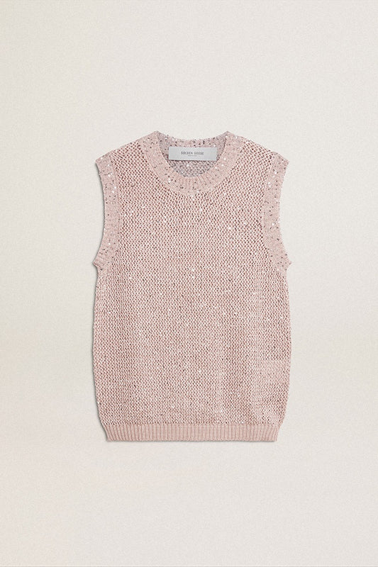 Journey Sequins Mesh Tank Top