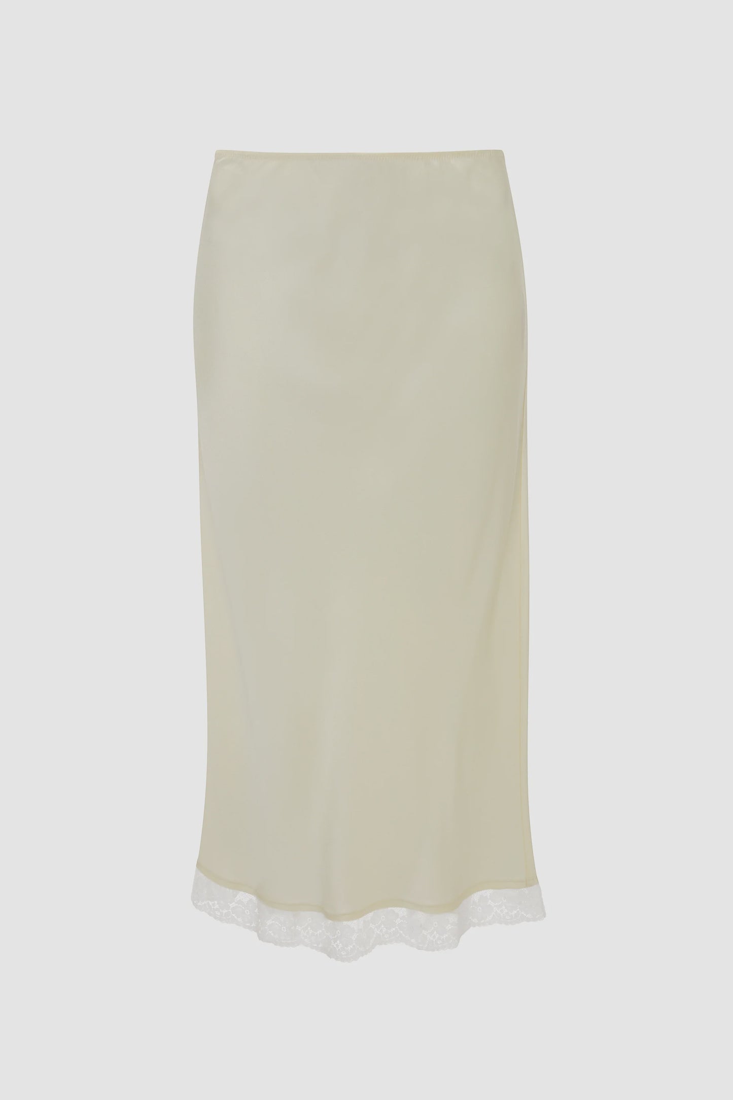 Lace Trim Slip Skirt