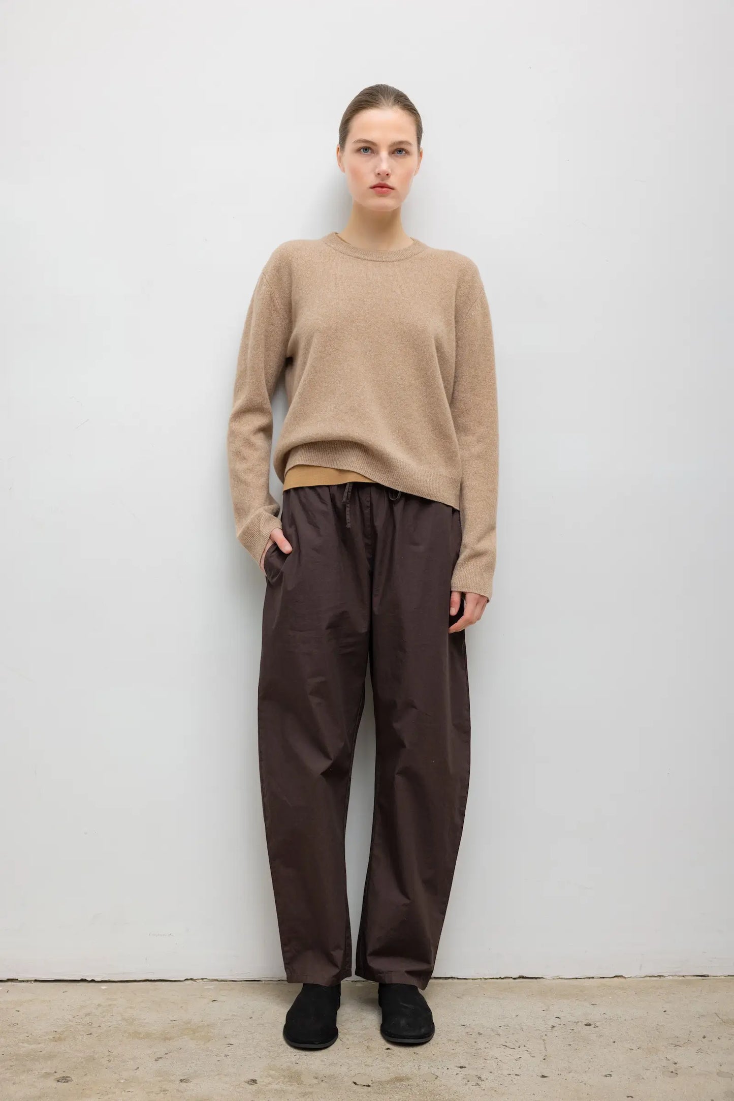 Kyoto Drawstring Pant in Chocolate