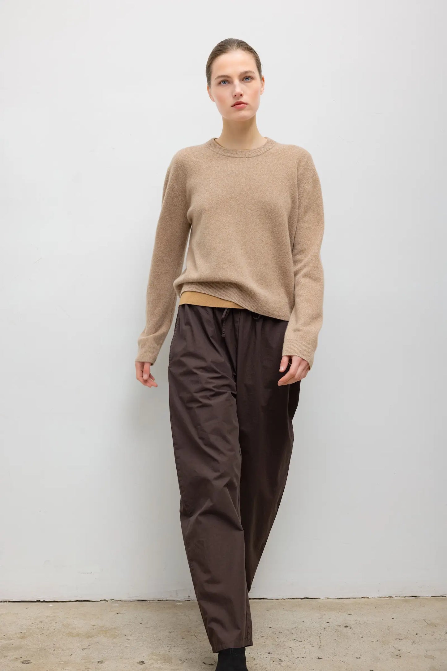 Kyoto Drawstring Pant in Chocolate