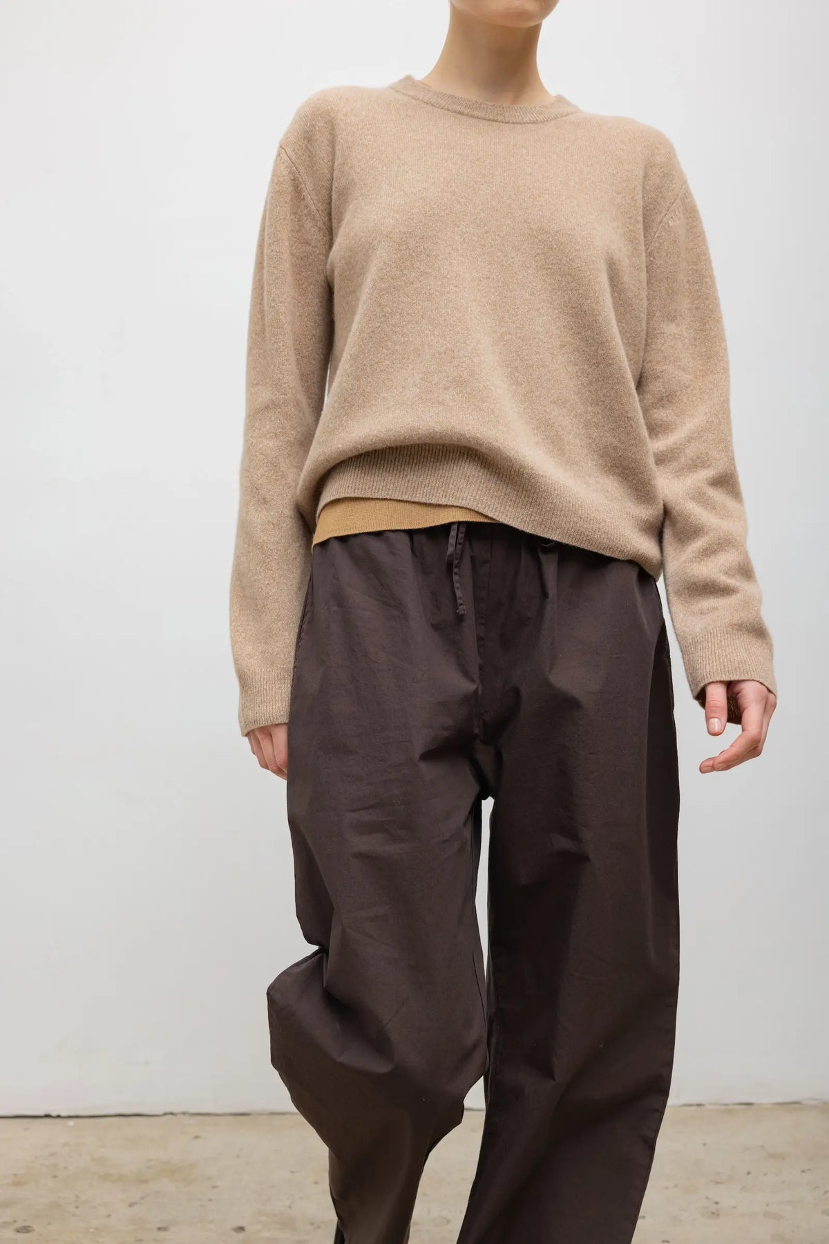 Kyoto Drawstring Pant in Chocolate